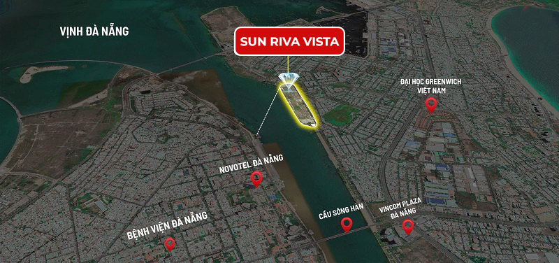 Vị trí dự án Sun Riva Vista Đà Nẵng